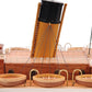 10" Black and Red Solid Wood Hand Painted 1912 RMS Titanic Small Model Boat