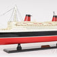 11" Black and Red SS France Boat Hand Painted Decorative Boat