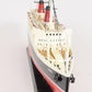 11" Black and Red SS France Boat Hand Painted Decorative Boat