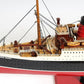 5" Black and Red Solid Wood Hand Painted RMS Queen Mary Model Boat