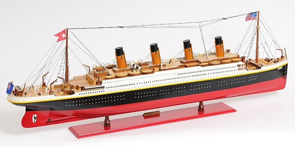 19" Black and Red Hand Painted Sculpture