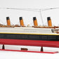 19" Black And Red Solid Wood 1912 RMS Titanic Hand Painted Model Boat