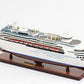 13" Brown and White Majesty of the Seas Boat Hand Painted Decorative Boat