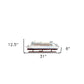 13" Brown and White Majesty of the Seas Boat Hand Painted Decorative Boat