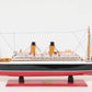 13" Black and Red Solid Wood Hand Painted RMS Empress of Ireland Model Boat