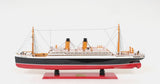 13" Black and Red Solid Wood Hand Painted RMS Empress of Ireland Model Boat