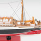13" Black and Red Solid Wood Hand Painted RMS Empress of Ireland Model Boat