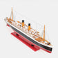 13" Black and Red Solid Wood Hand Painted RMS Empress of Ireland Model Boat