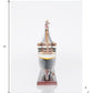 13" Black and White Solid Wood Hand Painted 1912 RMS Titanic Lights Model Boat