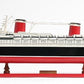 9" Black and Red Solid Wood Hand Painted SS United States 1952 Model Boat
