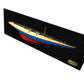 12" Blue and Red Solid Wood Hand Painted Rainbow Half-Hull Model Boat