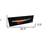 12" Blue and Red Solid Wood Hand Painted Rainbow Half-Hull Model Boat