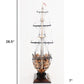 29" Wood Brown HMS Victory Bow Section Hand Painted Decorative Boat