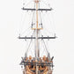 29" Wood Brown HMS Victory Bow Section Hand Painted Decorative Boat