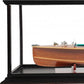15" Wood Brown c1928 Chris Craft Triple Cockpit Hand Painted Boat with Case