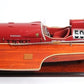 10" Solid Wood Hand Painted Ferrari Hydroplane Large Model Boat