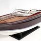 11" Black and White Solid Wood Hand Painted Riva Rivarama Luxury Yacht Exclusive Edition Model Boat