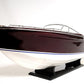 11" Black and White Solid Wood Hand Painted Riva Rivarama Luxury Yacht Exclusive Edition Model Boat