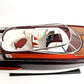 11" Black and White Solid Wood Hand Painted Riva Rivarama Luxury Yacht Exclusive Edition Model Boat