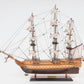 20" Wood Brown Solid Wood Hand Painted 1797 USS Constitution Small Model Boat