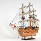 18" Wood Brown HMS Victory Hand Painted Decorative Boat