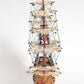18" Wood Brown HMS Victory Hand Painted Decorative Boat