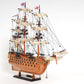 18" Wood Brown HMS Victory Hand Painted Decorative Boat