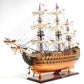 32" Wood Brown Solid Wood Hand Painted HMS Victory Copper Bottom Model Boat