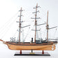24" Wood Brown Solid Wood Hand Painted 1862 CSS Alabama Model Boat