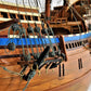 30" Wood Brown Mayflower Boat Hand Painted Decorative Boat