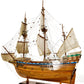 30" Wood Brown Mayflower Boat Hand Painted Decorative Boat
