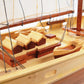 33" Wood Brown Solid Wood Hand Painted Bluenose II Model Boat