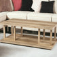 42" Natural Wood Coffee Table