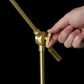 Shiny Satin Brass LED Adjustable Desk Lamp