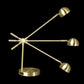 Shiny Satin Brass LED Adjustable Desk Lamp