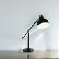Matte Black and Antiqued Brass LED Adjustable Desk Lamp