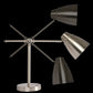Brushed Silver LED Adjustable Desk Lamp