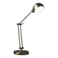 18" Antiqued Bronze Adjustable Swing Arm Desk Lamp USB With Antiqued Bronze Shade