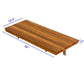 30" Brown Premium Wall Mount Teak Shower Bench