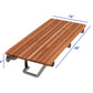 28" Brown Premium Wall Mount Teak Shower Bench