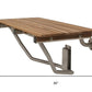 32" Premium Wall Mount Teak Shower Bench