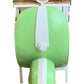 26" Green And White Novelty Scooter Open Cabinet with Two Shelves