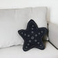 Set of Two 12" X 12" Blue and White Star Starfish Coastal Throw Pillow
