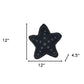 Set of Two 12" X 12" Blue and White Star Starfish Coastal Throw Pillow
