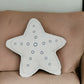 Set of Two 12" X 12" White Star Starfish Coastal Throw Pillow