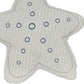 Set of Two 12" X 12" White Star Starfish Coastal Throw Pillow