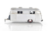 6" Silver Metal Hand Painted Silver Camping Trailer Model Car