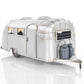 6" Silver Metal Hand Painted Silver Camping Trailer Model Car