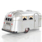 6" Silver Metal Hand Painted Silver Camping Trailer Model Car