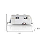 6" Silver Metal Hand Painted Silver Camping Trailer Model Car